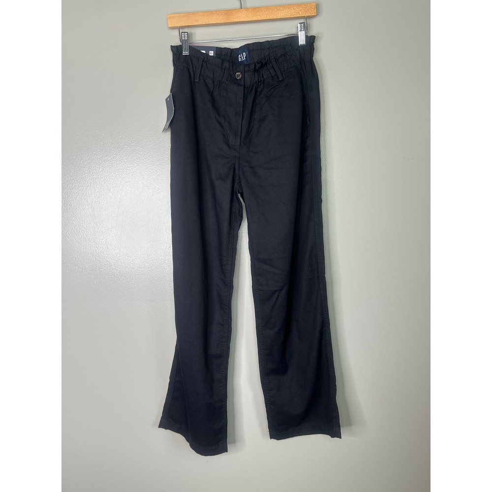 Women's Gap easy twill black cotton pants small business casual office‎